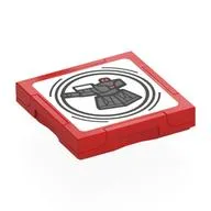 Tile Special 2 x 2 with SMART Tag with Cannon Tower Print, Red