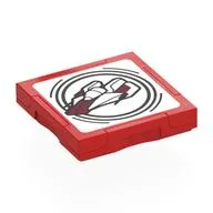 Tile Special 2 x 2 with SMART Tag with A-Wing Print, Red