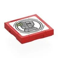 Tile Special 2 x 2 with SMART Tag with Turbo Laser Cannon Print, Red