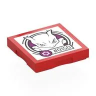 Tile Special 2 x 2 with SMART Tag with '#0150' Mewtwo Print, Red