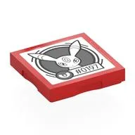 Tile Special 2 x 2 with SMART Tag with '#0197' Umbreon Print, Red