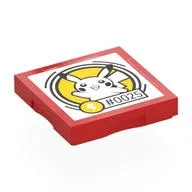 Tile Special 2 x 2 with SMART Tag with '#0025' Pikachu Print, Red