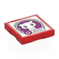 Tile Special 2 x 2 with SMART Tag with '#0151' Mew Print, Red