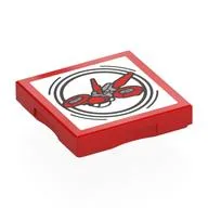 Tile Special 2 x 2 with SMART Tag with Drone Plane Print, Red