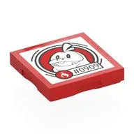 Tile Special 2 x 2 with SMART Tag with '#0909' Fuecoco Print, Red