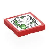 Tile Special 2 x 2 with SMART Tag with '#0906' Sprigatito Print, Red