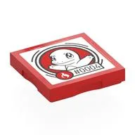 Tile Special 2 x 2 with SMART Tag with '#0004' Charmander Print, Red
