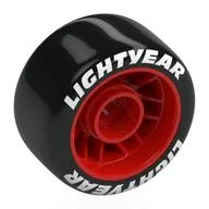 Wheel Rim 24 x 13.4 with Black Slick Tyre with White 'Lightyear' Print, Red