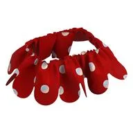 Duplo Skirt with White Dots Print, Red