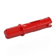 Technic Axle Pin 3L with Friction Ridges Lengthwise and 1L Axle, Red