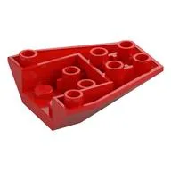 Brick Wedged, Sloped Inverted 4 x 4 Triple [4 Connections between Front Studs], Red