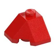 Brick Wedged, Sloped 45° 2 x 2 Corner, Red