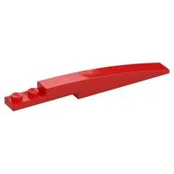 Brick Curved 10 x 1 [Symmetric Inside Ridges], Red