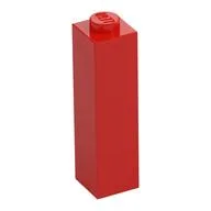 Brick 1 x 1 x 3, Red