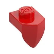 Plate Special 1 x 1 with Vertical Tooth, Red