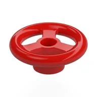 Steering Wheel Small, 2 x 2 [Reinforced], Red