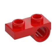 Plate Special 1 x 2 with Pin Hole Underneath, Red
