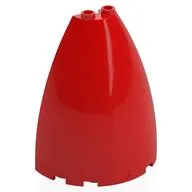 Cone Half 6 x 3 x 6 (Elliptic Paraboloid), Red