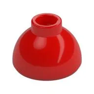 Brick Round 1.5 x 1.5 Dome Top [Plain], Red