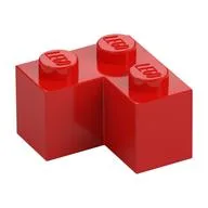 Brick 2 x 2 Corner, Red