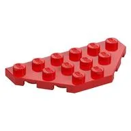 Wedge Plate 3 x 6 Cut Corners, Red