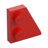 Wedge Plate 2 x 2 Right, Red