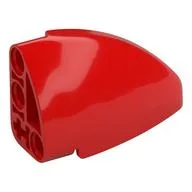 Technic Panel Round Corner 5 x 3 x 2 Left, Red