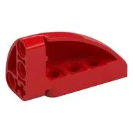 Technic Panel Round Corner 5 x 3 x 2 Right, Red