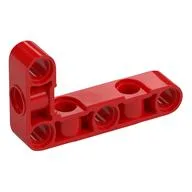 Technic Beam 3 x 5 L-Shape Thick with Alternating Holes, Red