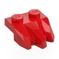 Plate Special 2 x 3 with Rocks, Red