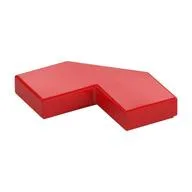 Tile Special 2 x 2 Corner with Cut Corner - Facet, Red