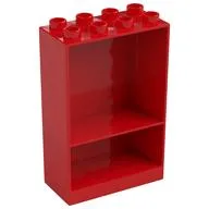 Duplo Cabinet 2 x 4 x 5, Red