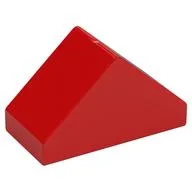 Duplo Brick 4 x 2 Double Slope 45°, Red
