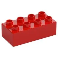 Duplo Brick 2 x 4, Red