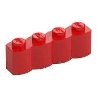 Brick Special 1 x 4 Palisade [aka Log], Red