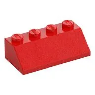 Brick Sloped 45° 2 x 4, Red