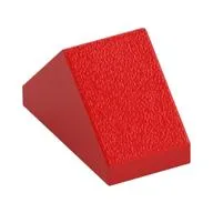 Brick Sloped 45° 2 x 1 Double with Inside Stud Holder, Red