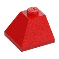 Brick Sloped 45° 2 x 2 Double Convex, Red
