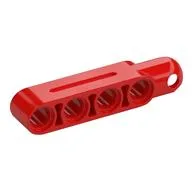 Technic Steering Arm 5 x 1 with Towball Socket (Type2), Red