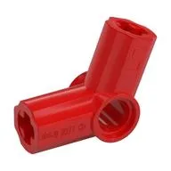 Technic Axle and Pin Connector Angled #5 - 112.5°, Red