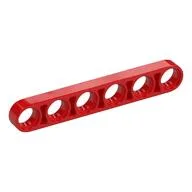 Technic Beam 1 x 6 Thin, Red