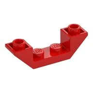 Brick Sloped Inverted 45° 4 x 1 Double with 1 x 2 Recessed, Red