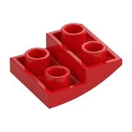 Brick Curved Inverted 2 x 2 x 2/3, Red