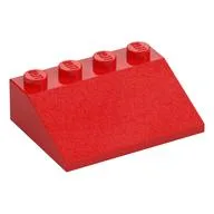 Brick Sloped 33° 3 x 4, Red