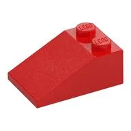 Brick Sloped 33° 3 x 2, Red