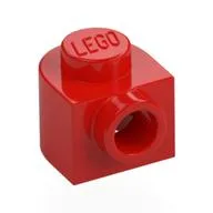 Plate Special 1 x 1 x 2/3 Half Round with Side Stud, Red