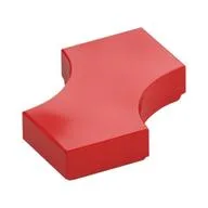 Tile Special 2 x 2 with 2 Quarter Round Cutouts, Red