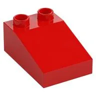 Duplo Brick 3 x 2 Slope 33°, Red