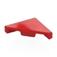 Tile 45° Cut 2 x 2 (Triangle), Red