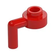 Plate Special Round 1 x 1 with Vertical Bar, Red